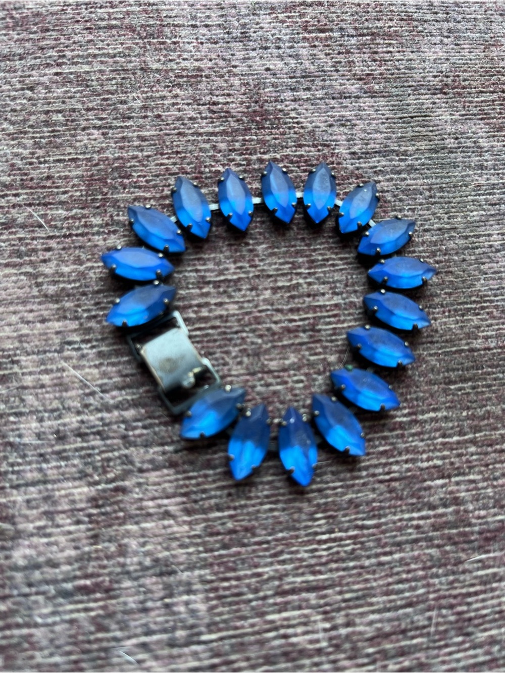 Blue Marquise Crystal Stretch Bracelet - Women Jewelry